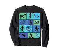 Foot Football Footballeur Joueur de Foot garçon Enfant Retro Sweatshirt