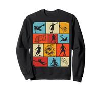 Foot Football Footballeur Joueur de Foot garçon Enfant Retro Sweatshirt