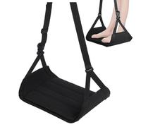 Foot Hammock, Desk Foot Rest, Comfortable Feet Hanger, Large Adjustable, Portable Accessories with Removable Support Base for Travel, Offices, Home, 10.83x9.06 Inches