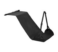 Foot Hammock, Portable Travel and Desk Leg Rest, Adjustable Support Extender, Gray, Black, for Airplane Car Office Bed, Adults Kids Toddler Baby Sleep Comfort Use Soft Cushion and Sturdy Straps