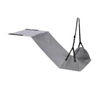 Foot Hammock, Portable Travel and Desk Leg Rest, Adjustable Support Extender, Gray, Black, for Airplane Car Office Bed, Adults Kids Toddler Baby Sleep Comfort Use Soft Cushion and Sturdy Straps