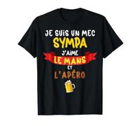 Foot Le Mans Mec Sympa J'aime Le Mans Et l'Apéro T-Shirt
