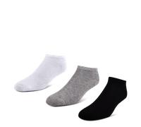 Foot Locker 3 Pack Active Dry Low-cut Unisexe - Chaussettes, Gris - Taille 27-34 Grey 27-34