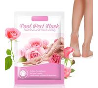 Foot Mask,Masques pour les pieds,chaussettes anti-callosités, peaux mortes et élimination efficace, masque hydratant pour les pieds,soin des pieds délicats,masque exfoliant pour les pieds (Rose)