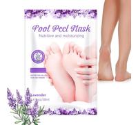 Foot Mask,Masques pour les pieds,chaussettes anti-callosités, peaux mortes et élimination efficace, masque hydratant pour les pieds,soin des pieds délicats,masque exfoliant pour les pieds (Lavande)