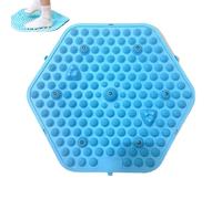 Foot Massage Mat - 16.14-Inch Reflexology Walking Mat | Hexagonal Pressure Point Pad, Portable Yoga Foot Rock Mats with Magnets for Hurts Relief, Stress Reduction, Relaxation, Tension Release