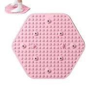 Foot Massage Mat - 16.14-Inch Reflexology Walking Mat | Hexagonal Pressure Point Pad, Portable Yoga Foot Rock Mats with Magnets for Hurts Relief, Stress Reduction, Relaxation, Tension Release