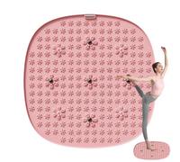 Foot Massage Mat, Ergonomic Reflexology Pad, Petal Texture, 21.65x21.65x0.39 inches, Extra Large Non-Slip Design, Muscle Relaxation Tool, Ideal for Spa, Athletes, Toes
