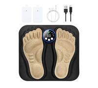 Foot Massage Mat with Adjustable Muscle Stimulator, EMS Pad for Feet and Legs, Electric Relaxation Device for Post-Workout Recovery Meditation Spa Sleep and Daily Wellness Use