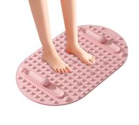 Foot Massage Pad - Double-Sided Portable Relaxation Mat for Home Travel | Soft Silicone Massage Pad with Ball Tracks, Foot Therapys Tool, Ideal for Yoga Practice Meditation Comfort Daily Stress, Pink