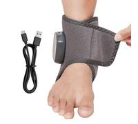 Foot Massager - 14.76 inches Heating Wrap Pad for Foots Ankle, Adjustable Warmer Brace with Muscle Relaxation Function, Reliefs Massager for Women Men Calf Knee Nerve Comfort