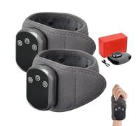 Foot Massager, 3 in 1 Foot Massager, Wireless & Portable Triple Method Massagers with 3 Vibration Mode, Heated Ankle Wrap (Wrist,2pcs)