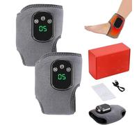 Foot Massager, 3 in 1 Foot Massager, Wireless & Portable Triple Method Massagers with 3 Vibration Mode, Heated Ankle Wrap (Ankle,2pcs)