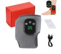 Foot Massager, 3 in 1 Foot Massager with Heated Ankle Support, 3 Vibration Modes & 5-Temp for Achilles Tendinitis Plantar Fasciitis, Cordless Portable Design (1 Pc)