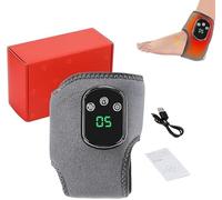 Foot Massager,Foot Revive Massager, Wireless & Portable Heated Ankle Wrap with 3 Vibration Mode,5 Heat Leavel, Arch and Ankle Comfort & Relaxation (Grey)