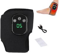 Foot Massager,Foot Revive Massager, Wireless & Portable Heated Ankle Wrap with 3 Vibration Mode,5 Heat Leavel, Arch and Ankle Comfort & Relaxation (Black)