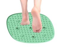 Foot Massager Mat - Round Portable Foot Massager | Petal Shape Texture Muscle-Relaxing Feet Pad | Anti--Fatigue Anti--Slip Ergonomic for Gym Spa Travel Elderly