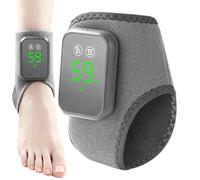 Foot Massager - Neoprene Mesh Size Adjustable | Cordless Ankle Pad Heating Electric Vibrating Heat | Muscle Calf Knee Nerve Device For Hand Health Personal Care Relaxation