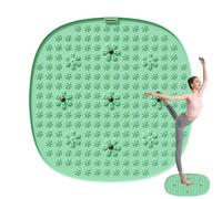 Foot Massager Pad - Foot Stimulator Mat Petal Texture Muscle-Relaxing Design, Anti Fatigue + Non Slip Grip Base + Portable Folding System | High Density Silicone Build - For Gym & Spa