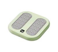 Foot Massager - Thermal Sole Stimulator | Soft Fleece with Triple Heat Pulse Mode Gentle Vibration Therapies, Ideal for Workplace Travel Sleep Cold Weather Use and Relaxation Recovery