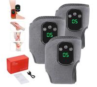 Foot Massager, Wireless 3 in 1 Naxir Foot Revive Massager with 3 Vibration Mode, 5 Heat Leavel, Heated Ankle Wrap (3Pcs)