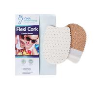 Foot Morning Flexi Cork - Talonnette en textile, latex et liège naturel avec dessous autocollant - Insert absorbant les chocs - Soulagement des éperons calcanéens et douleurs au talon - 1 paire (EUR