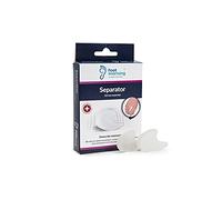 Foot Morning Séparateur D'orteils pour Les Oignons, 1 Paire de Séparateurs D'orteils en Gel Souple pour Orteils Qui se Chevauchent, Lisseur D'orteils pour Soulagement la Douleur des Oignons (Moyen)