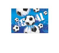 FOOT NAPPE PLAST 120X180 FOOTBALL BLEU
