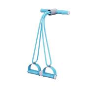 Foot Pedal - Pedal Ankle Puller - Exercise Foot Strap - 4 Tube Resistance Bands - Full Body Fitness Tension Rope for Legs Arms Waist Abdomen Slimming and Stretching Exercise Equipment for Men Women