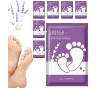 Foot Peel Mask, Soft Mask to Hydrate Dry Peeling Feet, Remover Dead Skin and Calluses for Men and Women Foot Gentle Masks (6PCS)