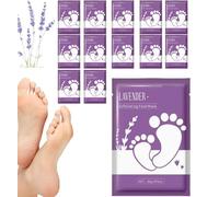 Foot Peel Mask, Soft Mask to Hydrate Dry Peeling Feet, Remover Dead Skin and Calluses for Men and Women Foot Gentle Masks (12PCS)