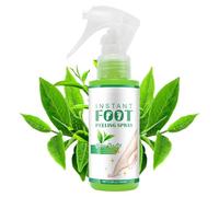 Foot Peeling Spray Orange/green Tea Oil, Pedicure Dead Skin Exfoliator For Cracked Rough Heels, Dry Toe Skin & Calluses, Hydrating Nourish Peel Off Spray (Green Tea)