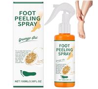 Foot Peeling Spray Orange Oil 100ML,Callus Remover,Dead Skin Remover,Dry Cracked Heels,Moisturizing Foots Softener,Tired Smelly Feet Relief,Foot Exfoliating Spray,Healthy Feet,Fast-Acting (1PCS)