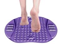 Foot Pressure Point Mat, Massage Pad Pressure Stimulator, Non Slip Massager Plate, Sturdy Home Reflexology Tool for Walking, Lovers, Friends, Coworkers, Wellness