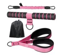 Foot Resistance Bands with Handles - 60-30lb Adjustable Exercise Equipment | Resistance Band with Handle - for Home Yoga Pilates Training Abs Core Leg Arm Waist Sit Up Women