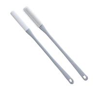 Foot Scrubber Brush, Silicone Nail Brush, Extended Handle Foot Cleaner | Toe Cleaning Tool, Shower Foot Brush, Soft Bristle Scrubber for Elderly Seniors Home Bathroom Pedicure Daily Hygiene