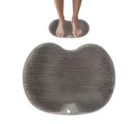 Foot Scrubber in Shower - Silicone Non-Slip Cleaning Pad | Foot Massager Mat | with Wall-Mounted Suction Cup, for Bathtub Gym Tub Bathroom Floor Spa Home Travel Daily, Shower Feet and Back Massage Mat
