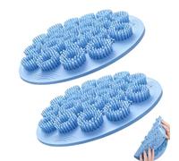 Foot Scrubber Mat - 2 pièces Shower Pad, Back Massager Brush | Non-Slip Aspiration Skin Washer | Removing Dead Cells Gentle Deep Cleaning, Bathroom Foot Scrubber Mats Floor Pads