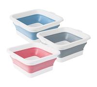 Foot Soaking - Large Foldable Basin, 6.69 Inches for Soaking Feet Massage, Convex Points Anti-Slip Bucket, for Hotel Car Cleaning, Poolside Home Use, Portable for Daily Relaxation