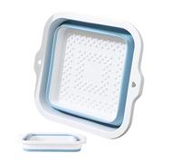 Foot Soaking Tub - Foot Wash Basin | Foldable Large Size Anti-Slip Basin | 168 Massage Convex Points, Portable, for Home Poolside Car Cleaning Elderly Men Women, Unfolded 42 x 38 x 17 cm