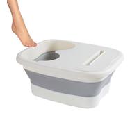 Foot Spa - Bath À Pied Relaxant Avec Masseur | Baignoire Des Pieds Spacieux | Bol De Pédicure Pliable Adapté Aux Pieds Fatigués Apaisants, Aux Traitements De Pédicure À Domicile Et Auxx Séances De Soi