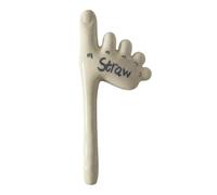 Foot Straw Cup, Ceramic Novelty Drinkware, Toe Shape Drinking Straw, Funny Beverage Accessory, for Fishing Tea Cold Picnic Outdoor Water Campfire Home Camping Party Whiskey Use