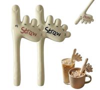 Foot Straw,Handmade Toe-tal Straw, 2026 New Ceramic Reusable Foot Shape Drink Sticks,Handmade Foot Reusable Straw,Dark Humor Gag Gift for Prank Lovers, for Parties, Gag Gifts, and Home Use (2PCS)