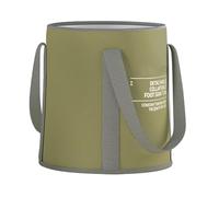 Foot Wash Basin - Feet Soaking Tub Portable, Lightweight Foldable Foots Tubs for Pedicure, Fooot Spa, and Easy Storage | Ideal for Home Use, Outdoor Trips, Laundry, and Personal Care, Beige, Green