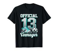 Football 13 Ans Anniversaire Garçon Treize Officiel Adolescent T-Shirt