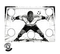 Football Accuracy Training Target Sheet - Nylon 280 x 183 cm Strike Fabric For Goal Practice - Precision Aid For Soccer Players - Hitting Cloth Training Accessory