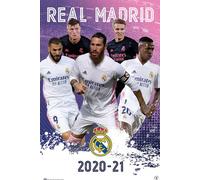 Football - Affiche - Real Madrid - Groupe 20/21 + 1 affiche Ü de taille 61x91,5cm