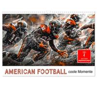 Football américain - coole Momente, Version française (Calendrier mural 2026 DIN A3 portrait), Calendrier CALVENDO mensuel