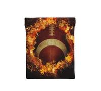 Football américain Flamboyant imprimé, Sac de Rangement pour Femmes, Portefeuille supérieur à Presser, Petit Porte-Monnaie, Pochette de Changement