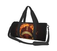 Football américain Flamboyant imprimé, Sac de Voyage de Grande capacité, Sac à Main Rond, Sac de Voyage de Sport, fourre-Tout, Sac de Fitness